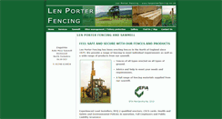 Desktop Screenshot of lenporterfencing.co.uk