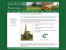 Tablet Screenshot of lenporterfencing.co.uk